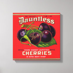 Dauntless Cherries in Heavy Sirup aus den 1930er J Leinwanddruck