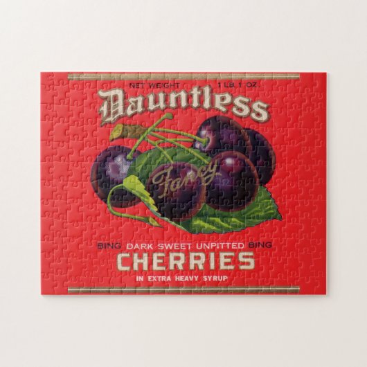 Dauntless Cherries in Heavy Sirup aus den 1930er J Puzzle (Horizontal)