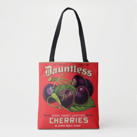 Dauntless Cherries in Heavy Sirup aus den 1930er J Tasche (Vorderseite)