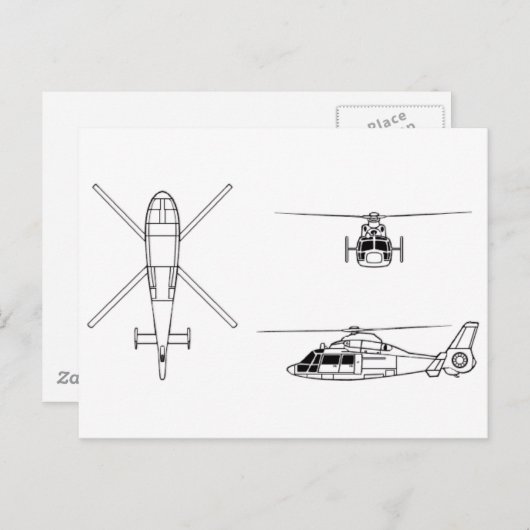 Dauphin2 Postkarte (Vorne/Hinten)