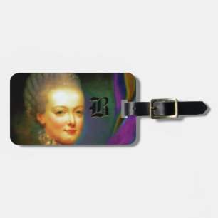 Dauphin-französisches barockes Monogramm Gepäckanhänger