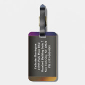 Dauphin-französisches barockes Monogramm Gepäckanhänger (Rückseite vertikal)