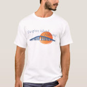 Dauphin Island Alabama Bridge und Sunset T-Shirt (Vorderseite)