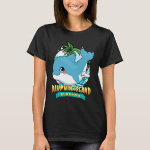 DAUPHIN ISLAND ALABAMA Niedlich Baby Dolphin Beach T-Shirt
