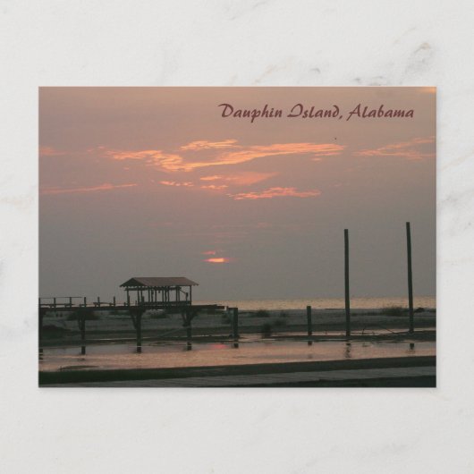 Dauphin Island, Alabama Postkarte (Vorderseite)
