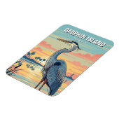 Dauphin Island Alabama Reise Magnet (Linke Seite)