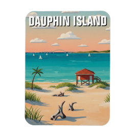 Dauphin Island Alabama Reise Magnet