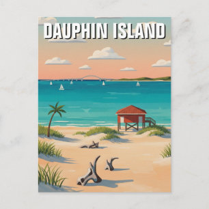 Dauphin Island Alabama Reise Postkarte