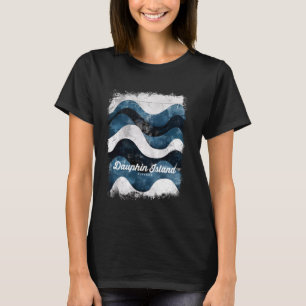 Dauphin Island Alabama Sommerurlaub Dolphin Vin T-Shirt
