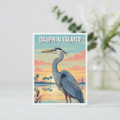 Dauphin Island Alabama Travel Postkarte (Stehend Vorderseite)