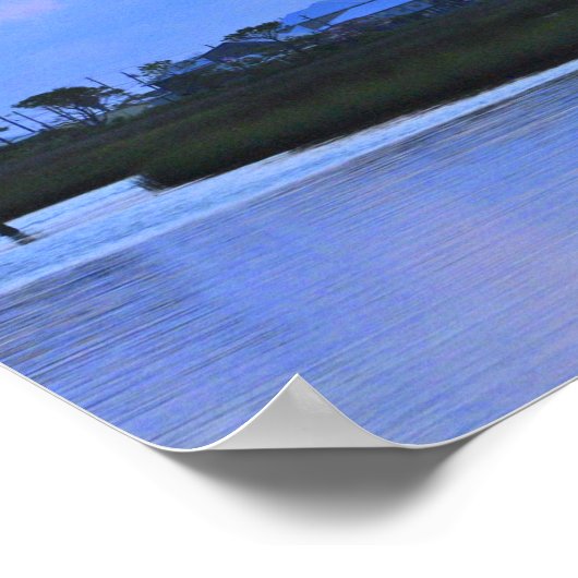 Dauphin Island Bayside Panorama Poster (Ecke)