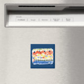 Dauphin Island Beach Houses Magnet (In Situ (Geschirrspüler))