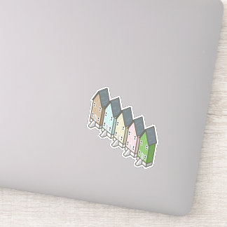 Dauphin Island Fischereihäuser Aufkleber