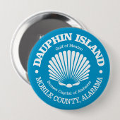 Dauphin Island (Muschel) Button (Vorne & Hinten)