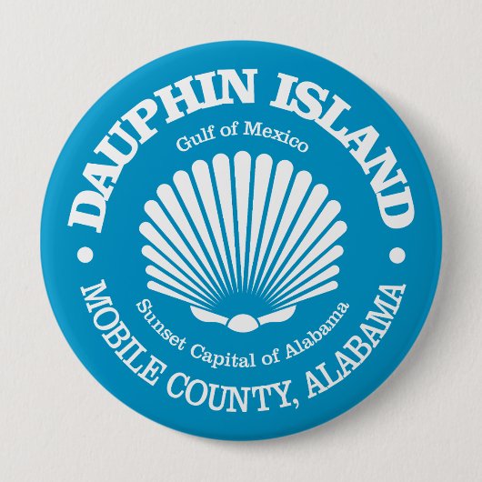Dauphin Island (Muschel) Button (Vorderseite)