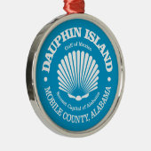 Dauphin Island (Muschel) Ornament Aus Metall (Rechts)