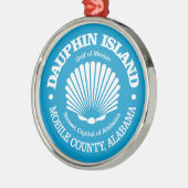 Dauphin Island (Muschel) Ornament Aus Metall (Links)