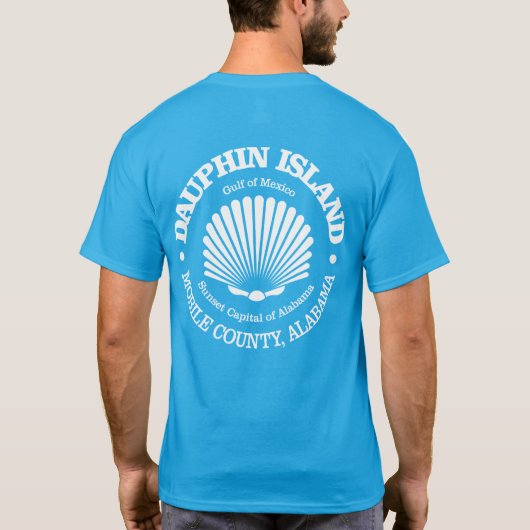 Dauphin Island (Muschel) T-Shirt (Rückseite)