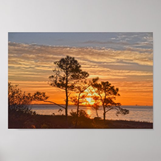 Dauphin Island Refugium Sunrise, Alabama Poster (Vorne)