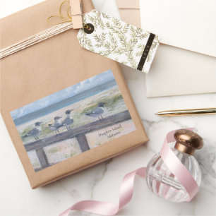 Dauphin Island Seagulls Rechteckiger Aufkleber