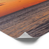 Dauphin Island Sunset, Alabama Poster (Ecke)