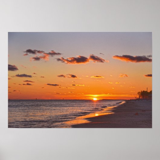 Dauphin Island Sunset, Alabama Poster (Vorne)