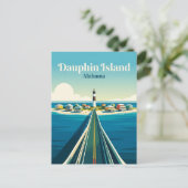 Dauphin Island USA Postkarte (Stehend Vorderseite)