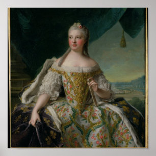 Dauphine Marie-Josephe de Saxe 1751 Poster
