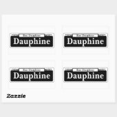 Dauphine St., New Orleans Street Sign Rechteckiger Aufkleber (Blatt)