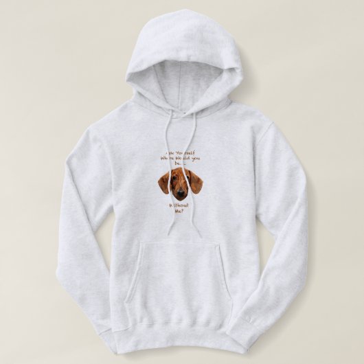 Daushund Dog Hand gezeichnet Digital Art Adorable Hoodie (Design vorne)