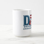 Dauters American Revolution Vintage Logo-Geschicht Kaffeetasse (Mittel)