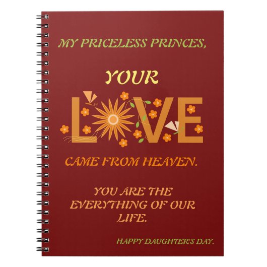 DAUTHER'S DAY GIFT NOTIZBLOCK (Vorderseite)