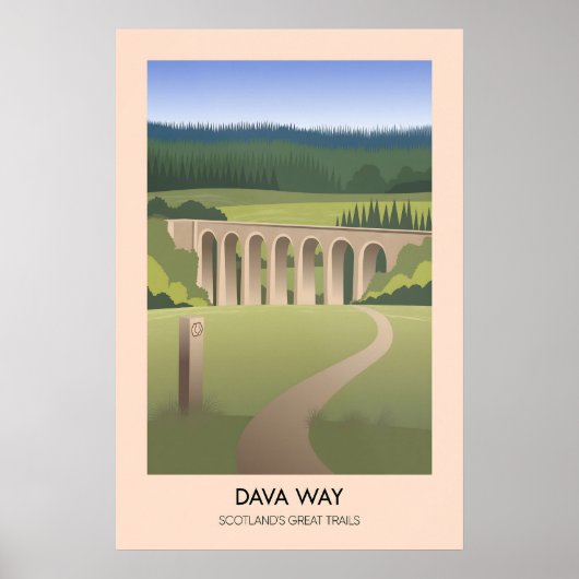 Dava Way Schottlands Great Trails Poster (Vorne)