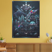 Davao: City of Future Leinwanddruck (Insitu (Wohnzimmer))