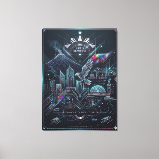 Davao: City of Future Leinwanddruck (Vorderseite)