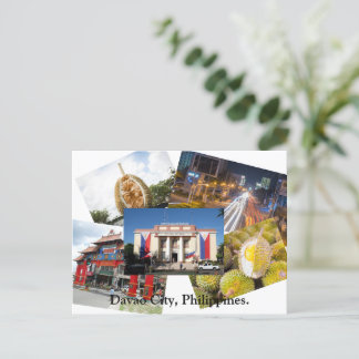 Davao City, Philippinen Postcard. Postkarte
