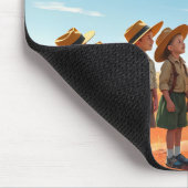 DAVE ~ AN OUTBACK AUSSIE ~ Weihnachten Mousepad (Ecke)