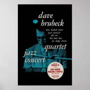 Dave Brubeck - Paul Desmond Jazzplakat - Jazz Poster