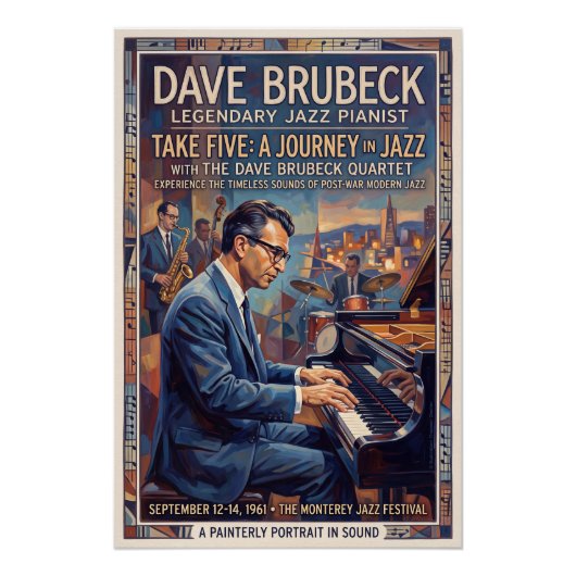 Dave Brubeck Poster (Vorderseite)