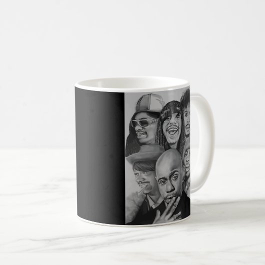 dave chappelle transformieren viele Gesichter Kaffeetasse (VorderseiteRechts)