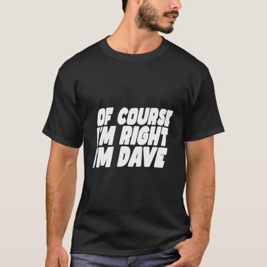 Dave David T-Shirt (Vorderseite)