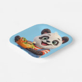 Dave, die fröhlichen Party-Snack-Teller des Pandas Pappteller (Gewinkelt)