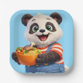 Dave, die fröhlichen Party-Snack-Teller des Pandas Pappteller (Vorderseite)