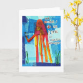 Dave genießt einen Gin Tonic Karte (Gelbe Blume)