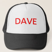DAVE-Hut Truckerkappe (Vorderseite)