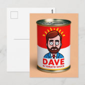 Dave in Tomatensauce Postkarte (Vorne/Hinten)