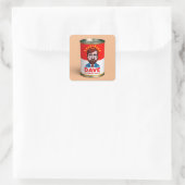 Dave in Tomatensauce Quadratischer Aufkleber (Tasche)