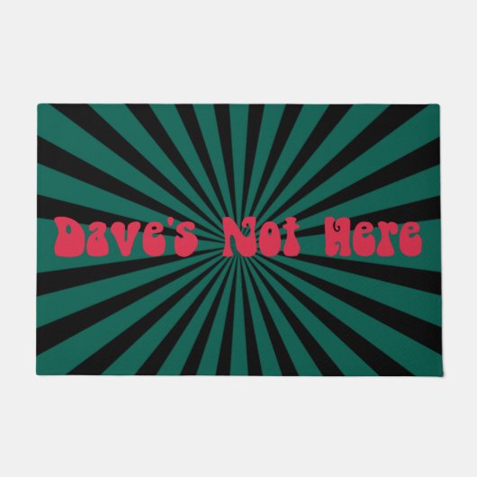 Dave ist nicht hier fußmatte (Vorderseite)