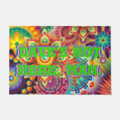 Dave ist nicht hier, Mann. Funny 70er Sprichwort Fußmatte (Vorderseite)