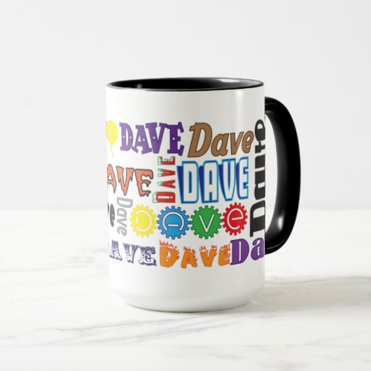 Dave-Kaffee-Tasse Tasse (VorderseiteRechts)